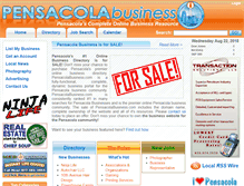 Tablet Screenshot of pensacolabusiness.com